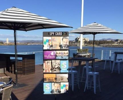 Brochures in a Canberra Cafe